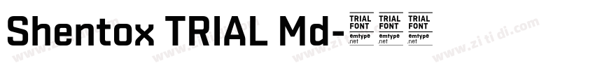 Shentox TRIAL Md字体转换 Shentox TRIAL Md字体转换